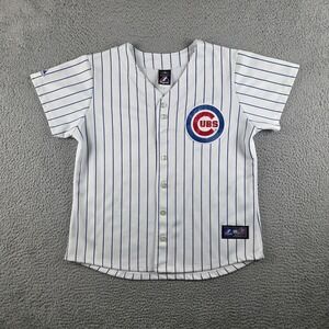 Majestic MLB Chicago Cubs ersey Mens XL White Baseball Blank